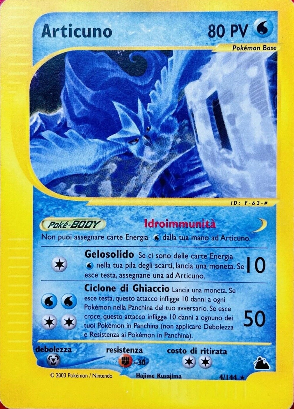 Articuno 004 — Skyridge (Italian Pokémon TCG card)