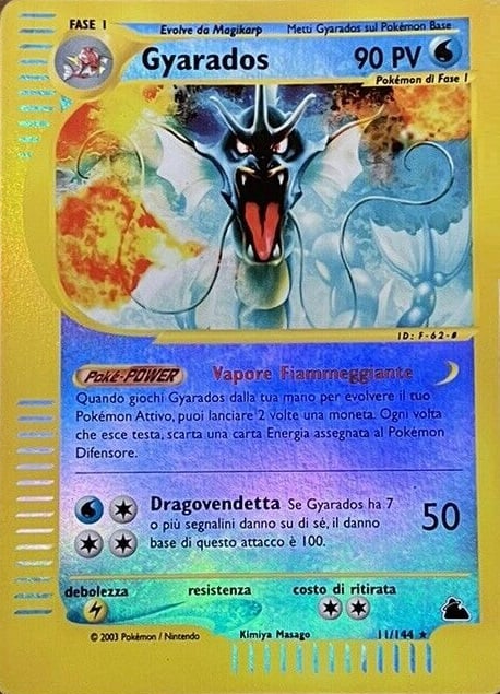 Gyarados 011 — Skyridge (Italian Pokémon TCG card)