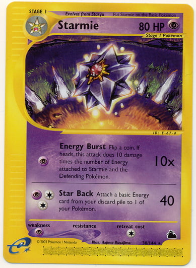 Starmie 030 — Skyridge (Italian Pokémon TCG card)