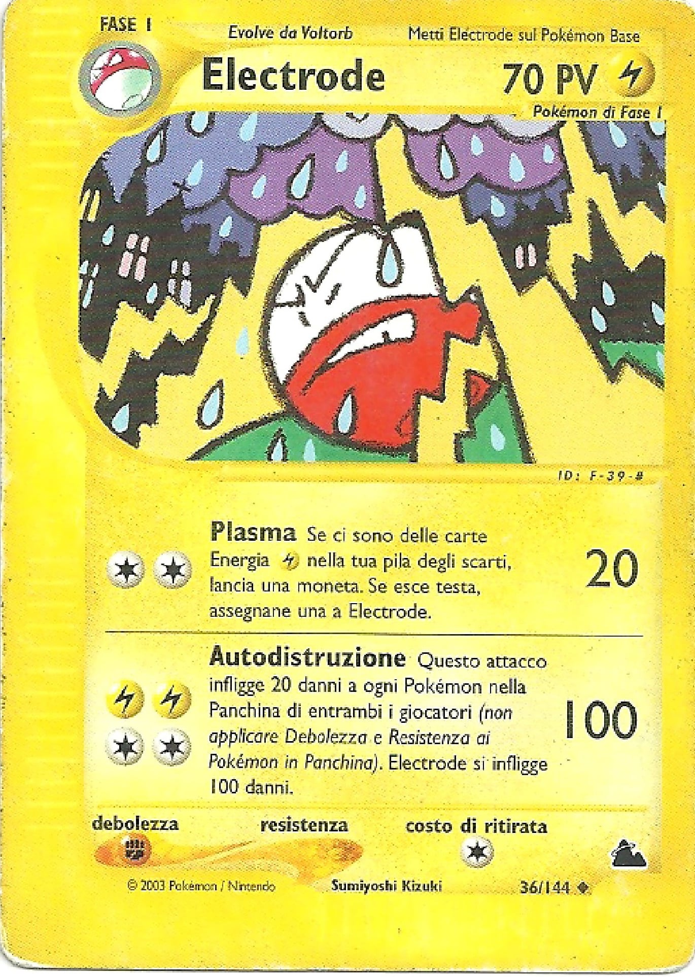 Electrode 036 — Skyridge (Italian Pokémon TCG card)