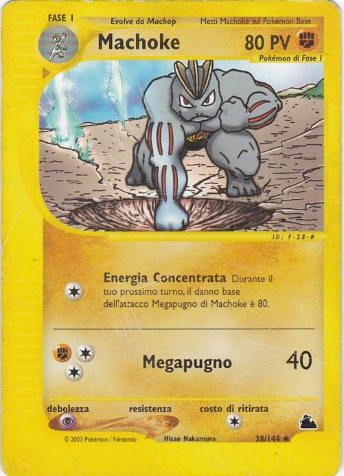 Machoke 038 — Skyridge (Italian Pokémon TCG card)