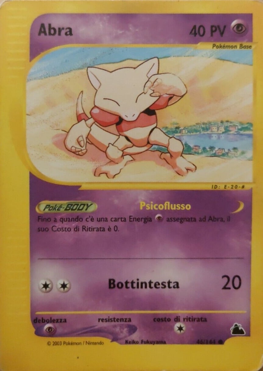 Abra 046 — Skyridge (Italian Pokémon TCG card)