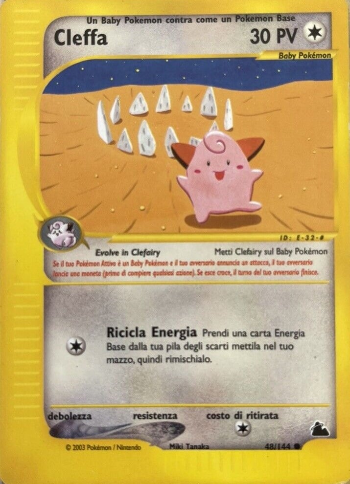 Cleffa 048 — Skyridge (Italian Pokémon TCG card)