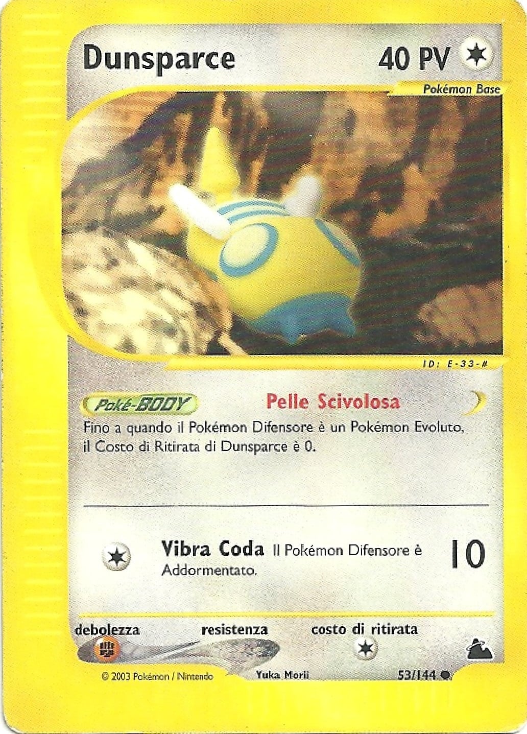 Dunsparce 053 — Skyridge (Italian Pokémon TCG card)