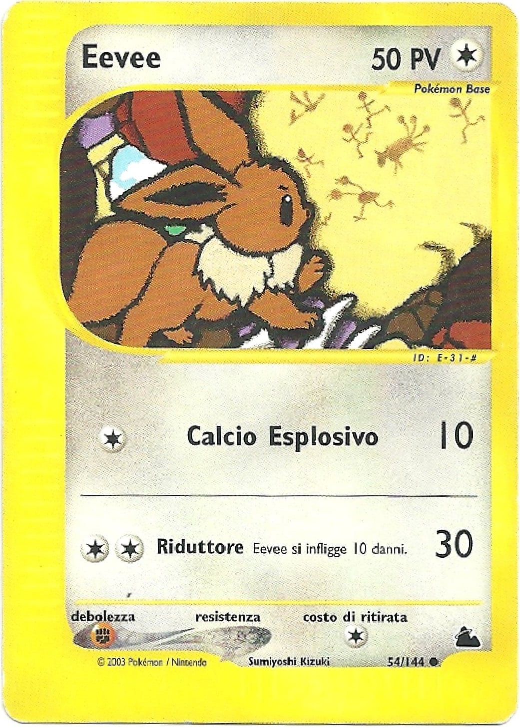 Eevee 054 — Skyridge (Italian Pokémon TCG card)
