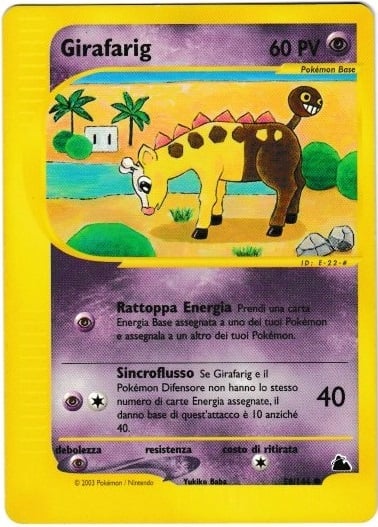Girafarig 058 — Skyridge (Italian Pokémon TCG card)