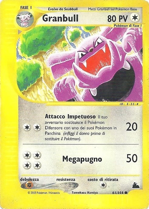 Granbull 061 — Skyridge (Italian Pokémon TCG card)