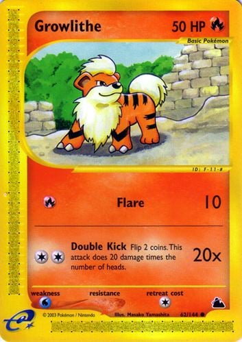 Growlithe 062 — Skyridge (Italian Pokémon TCG card)