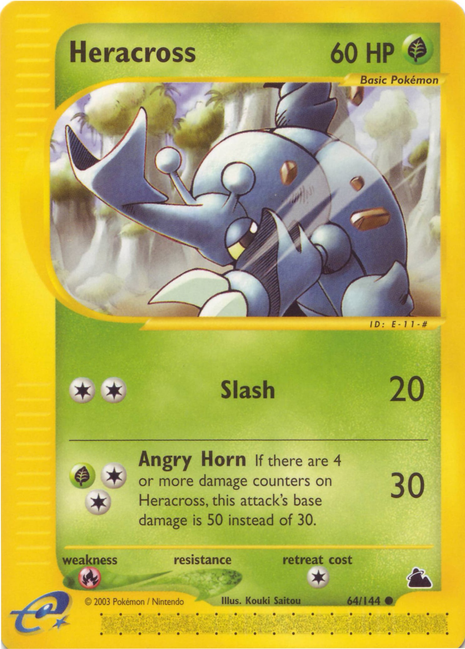 Heracross 064 — Skyridge (Italian Pokémon TCG card)
