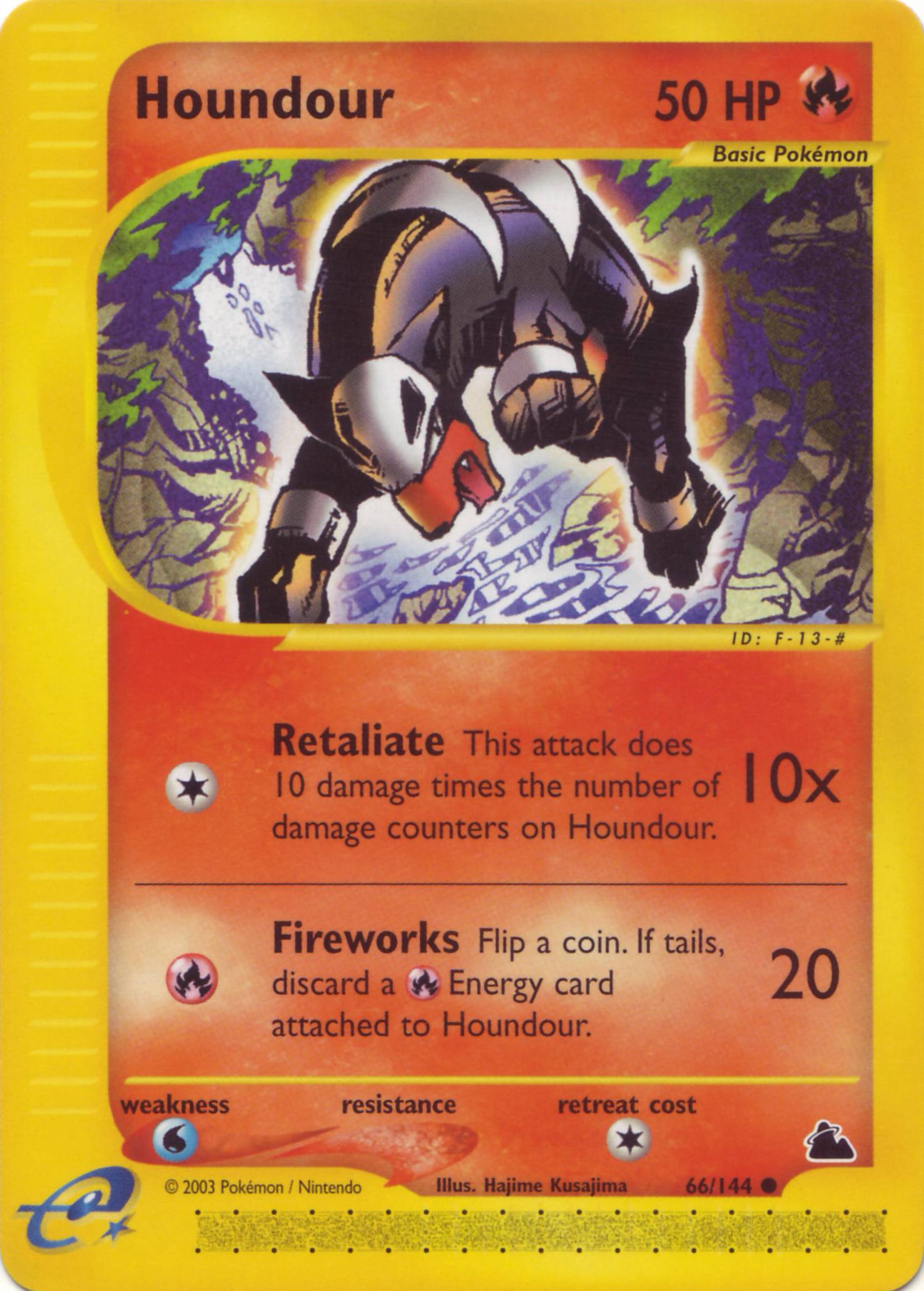Houndour 066 — Skyridge (Italian Pokémon TCG card)