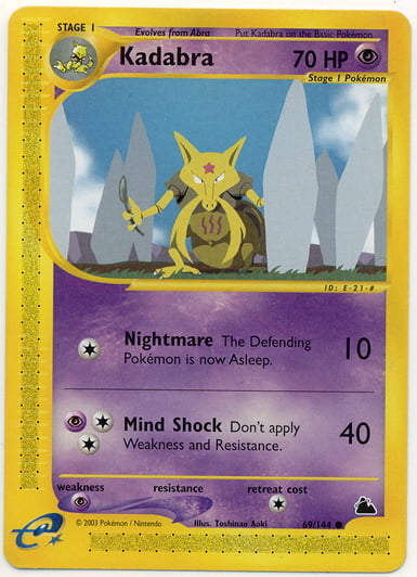 Kadabra 069 — Skyridge (Italian Pokémon TCG card)
