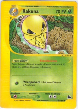 Kakuna 070 — Skyridge (Italian Pokémon TCG card)