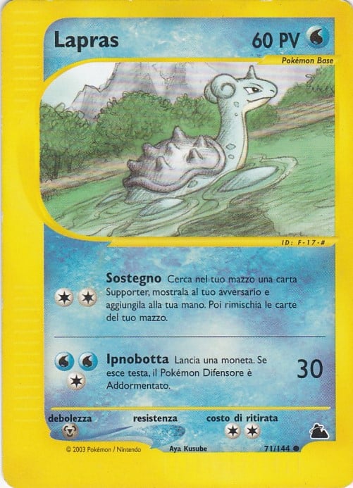 Lapras 071 — Skyridge (Italian Pokémon TCG card)
