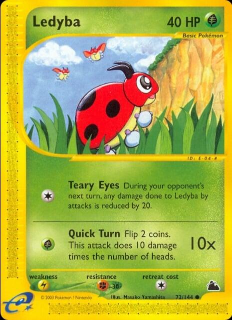 Ledyba 072 — Skyridge (Italian Pokémon TCG card)
