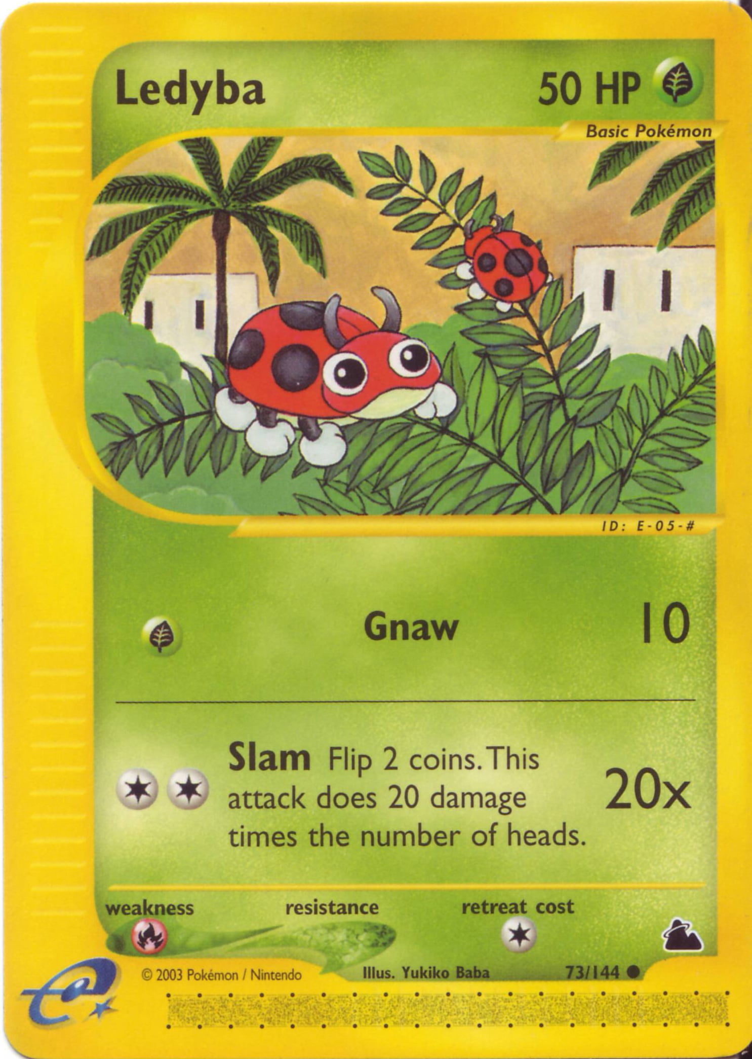 Ledyba 073 — Skyridge (Italian Pokémon TCG card)