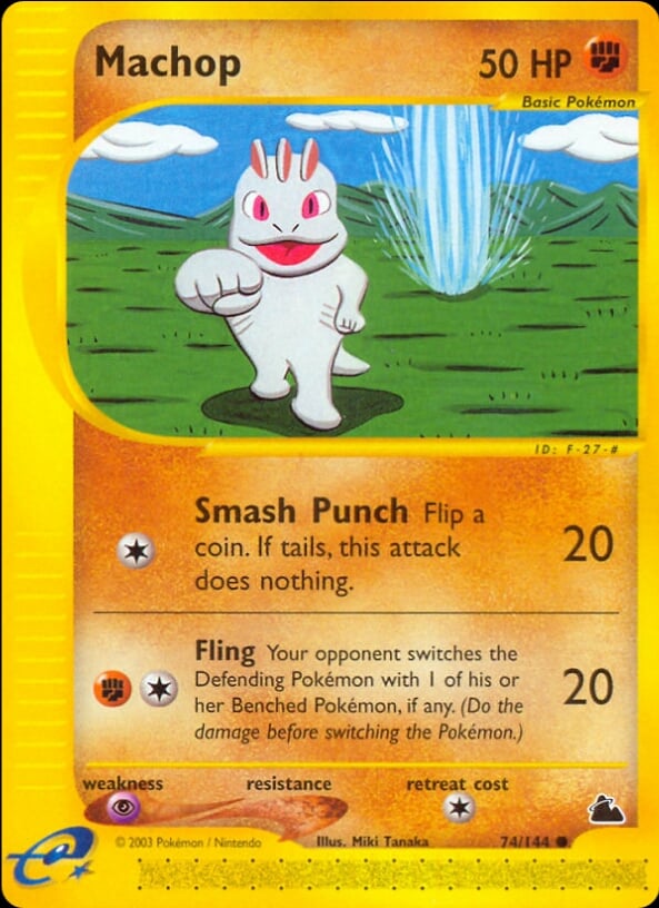 Machop 074 — Skyridge (Italian Pokémon TCG card)