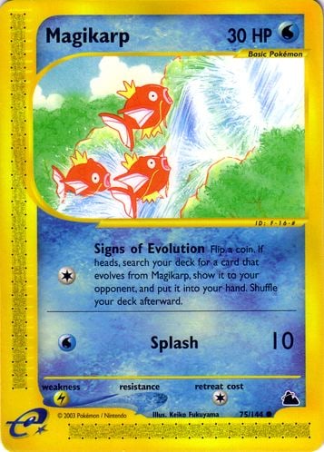 Magikarp 075 — Skyridge (Italian Pokémon TCG card)