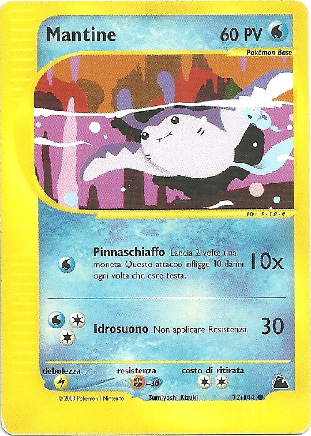 Mantine 077 — Skyridge (Italian Pokémon TCG card)