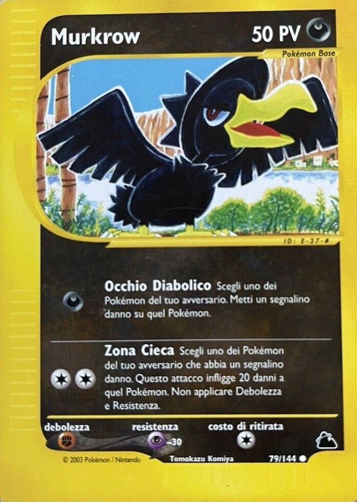Murkrow 079 — Skyridge (Italian Pokémon TCG card)