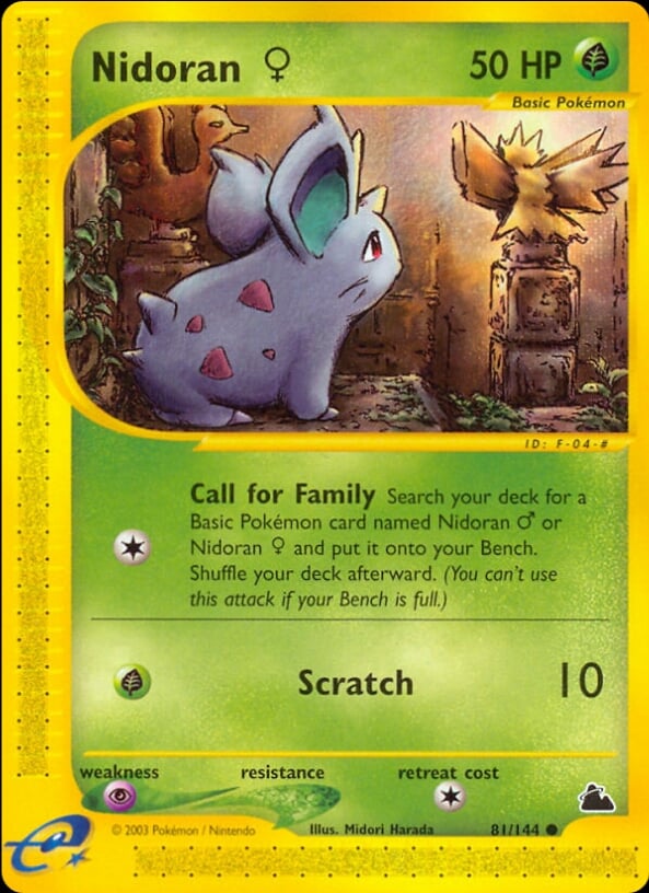 Nidoran♀ 081 — Skyridge (Italian Pokémon TCG card)