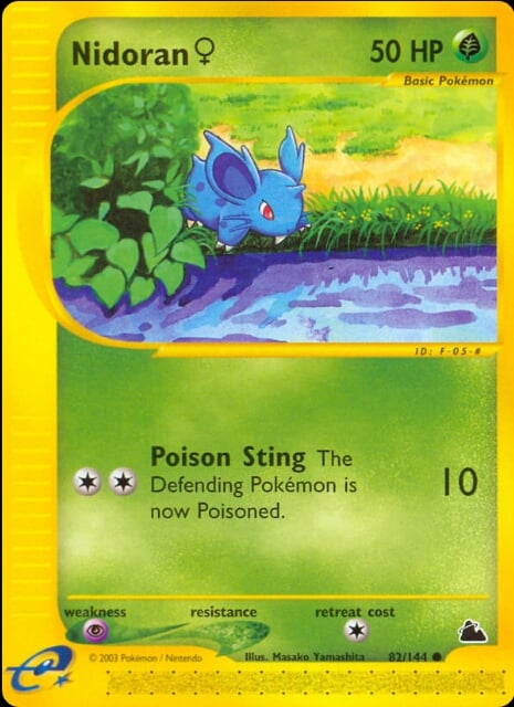 Nidoran♀ 082 — Skyridge (Italian Pokémon TCG card)