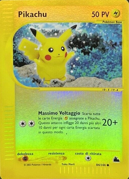 Pikachu 084 — Skyridge (Italian Pokémon TCG card)