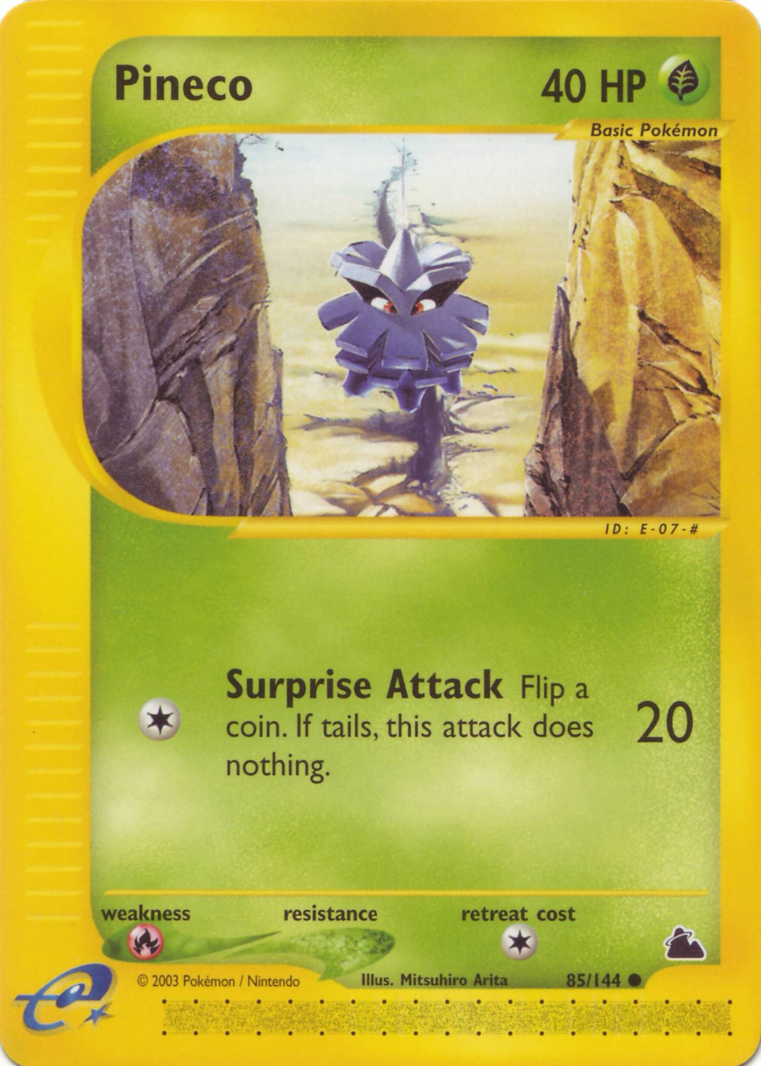 Pineco 085 — Skyridge (Italian Pokémon TCG card)