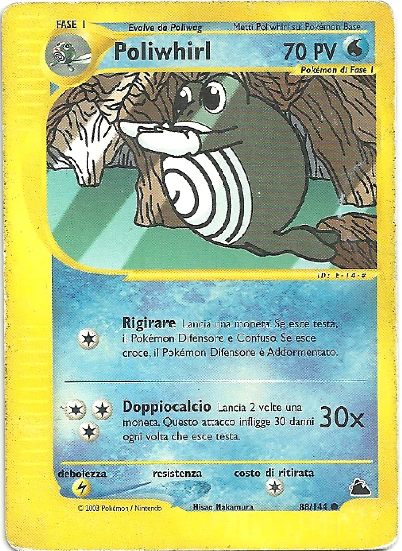 Poliwhirl 088 — Skyridge (Italian Pokémon TCG card)