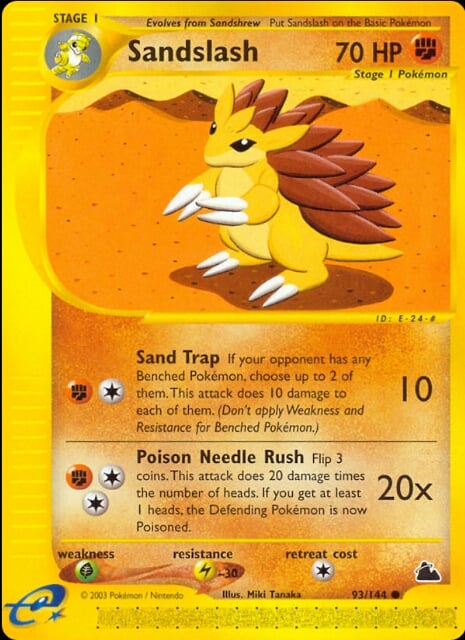 Sandslash 093 — Skyridge (Italian Pokémon TCG card)