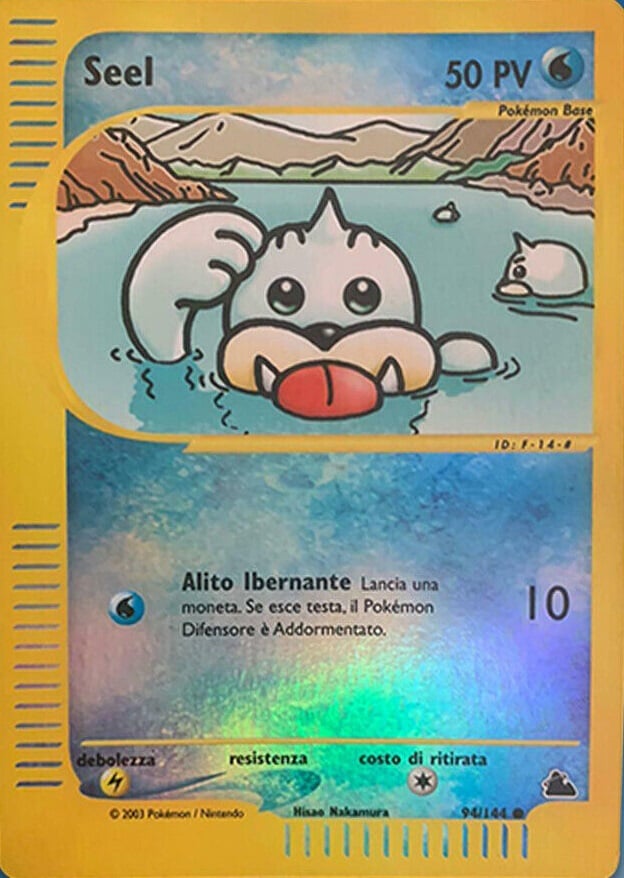 Seel 094 — Skyridge (Italian Pokémon TCG card)