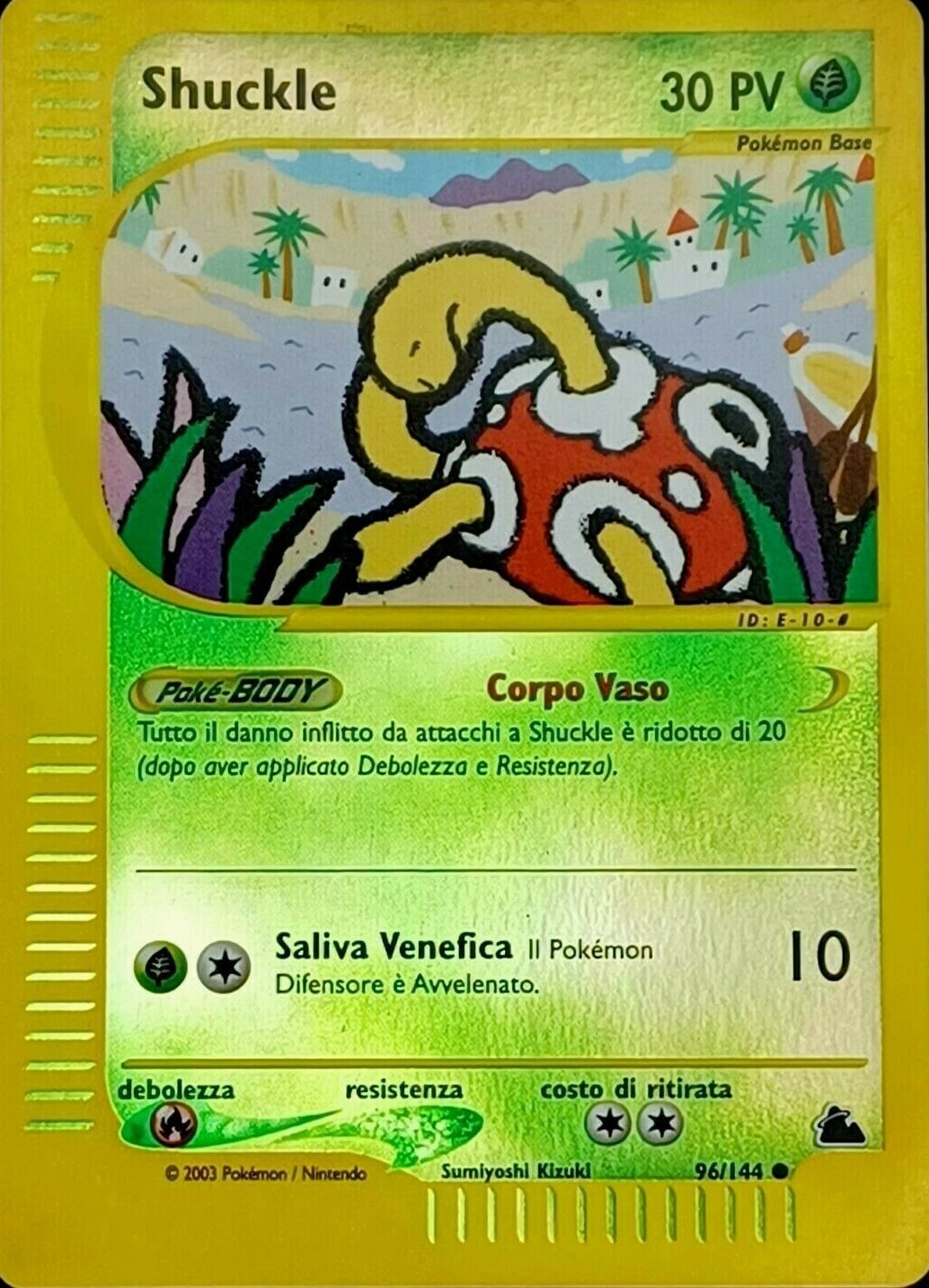 Shuckle 096 — Skyridge (Italian Pokémon TCG card)