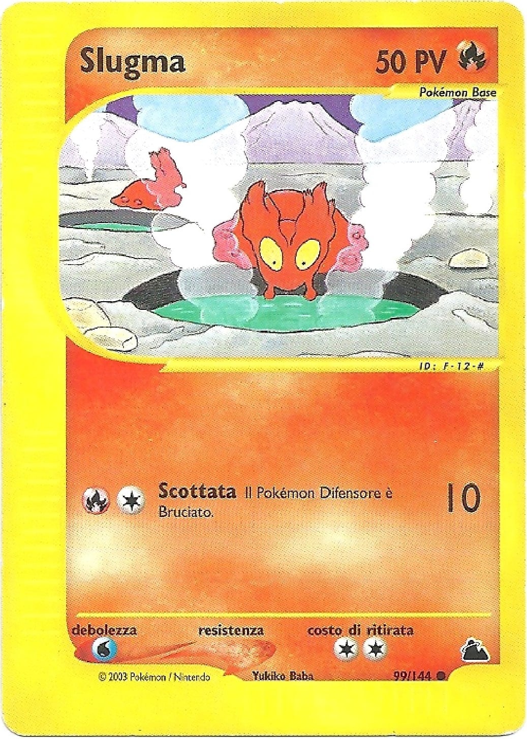Slugma 099 — Skyridge (Italian Pokémon TCG card)