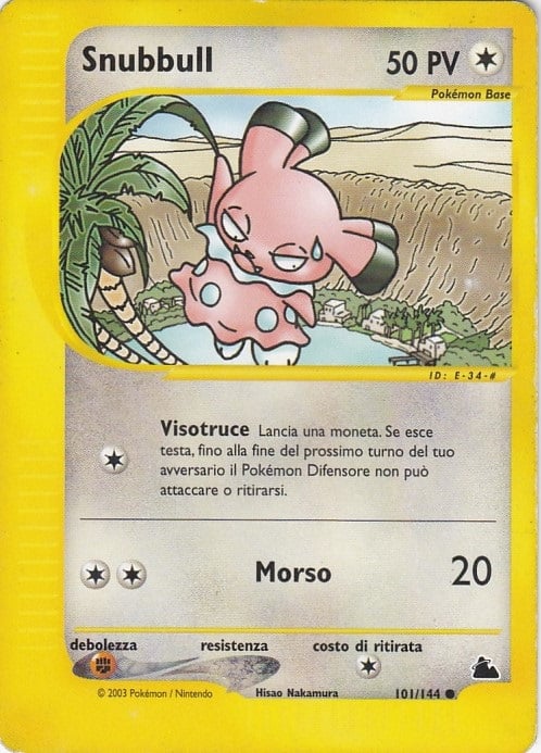 Snubbull 101 — Skyridge (Italian Pokémon TCG card)