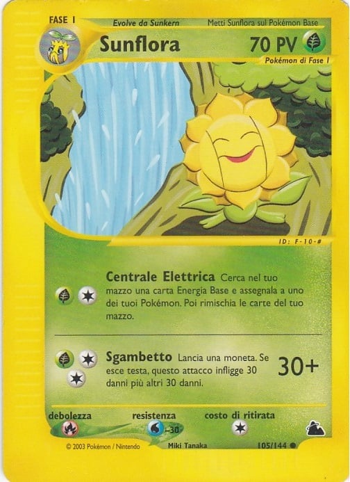 Sunflora 105 — Skyridge (Italian Pokémon TCG card)