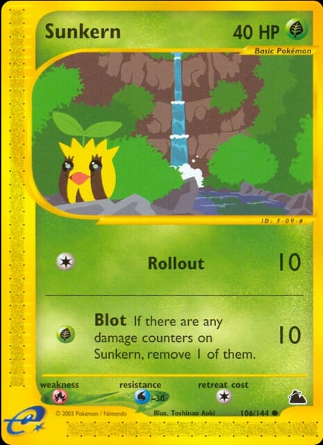 Sunkern 106 — Skyridge (Italian Pokémon TCG card)