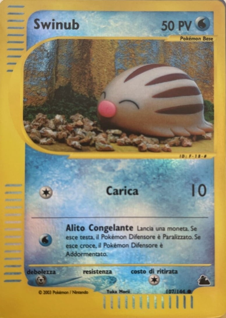 Swinub 107 — Skyridge (Italian Pokémon TCG card)