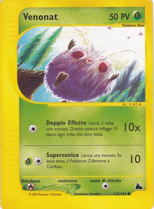 Venonat 112 — Skyridge (Italian Pokémon TCG card)