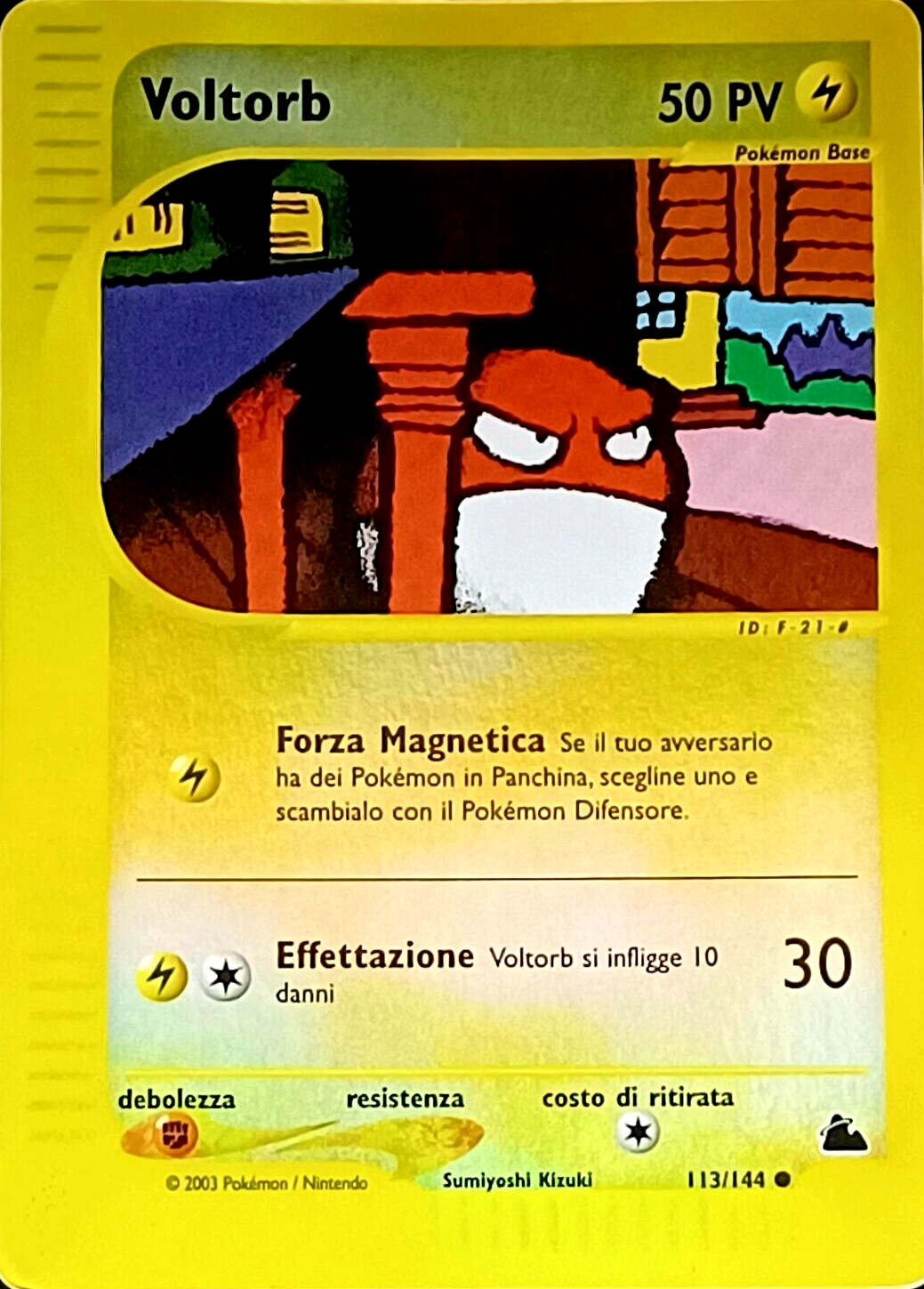 Voltorb 113 — Skyridge (Italian Pokémon TCG card)