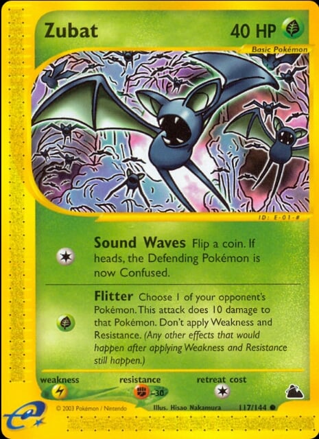 Zubat 117 — Skyridge (Italian Pokémon TCG card)