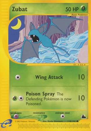 Zubat 118 — Skyridge (Italian Pokémon TCG card)