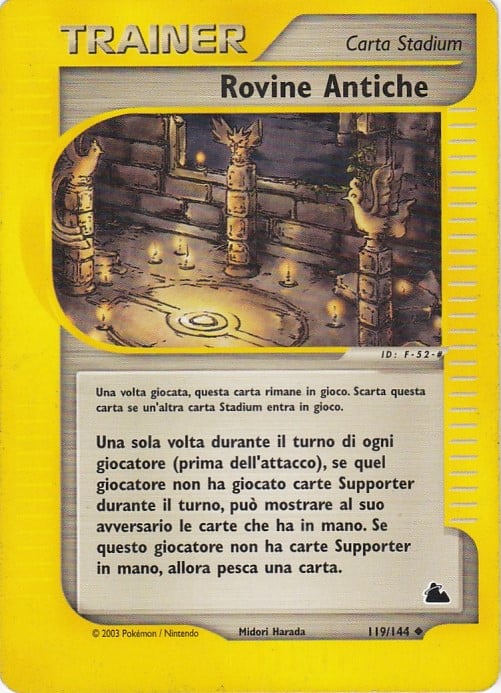 Rovine Antiche 119 — Skyridge (Italian Pokémon TCG card)