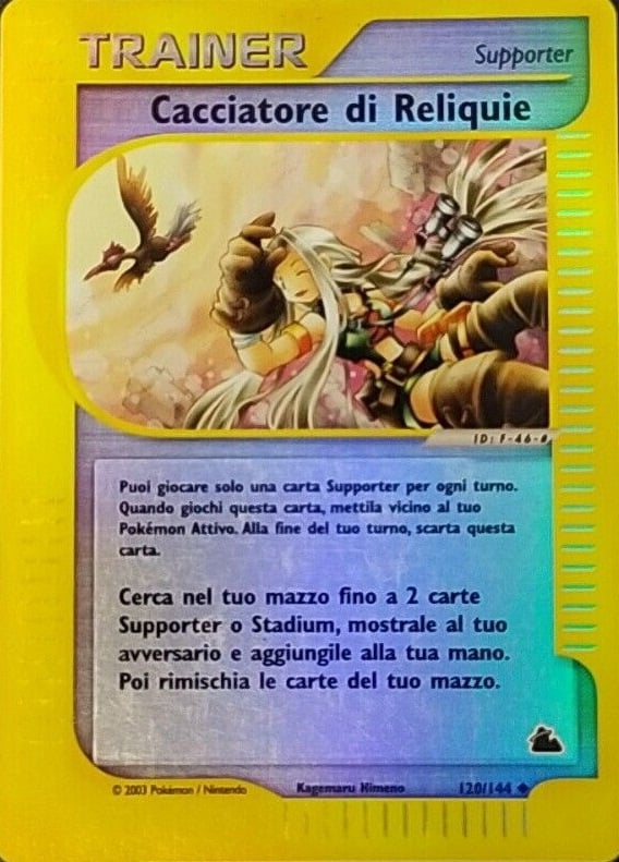 Cacciatore di Reliquie 120 — Skyridge (Italian Pokémon TCG card)