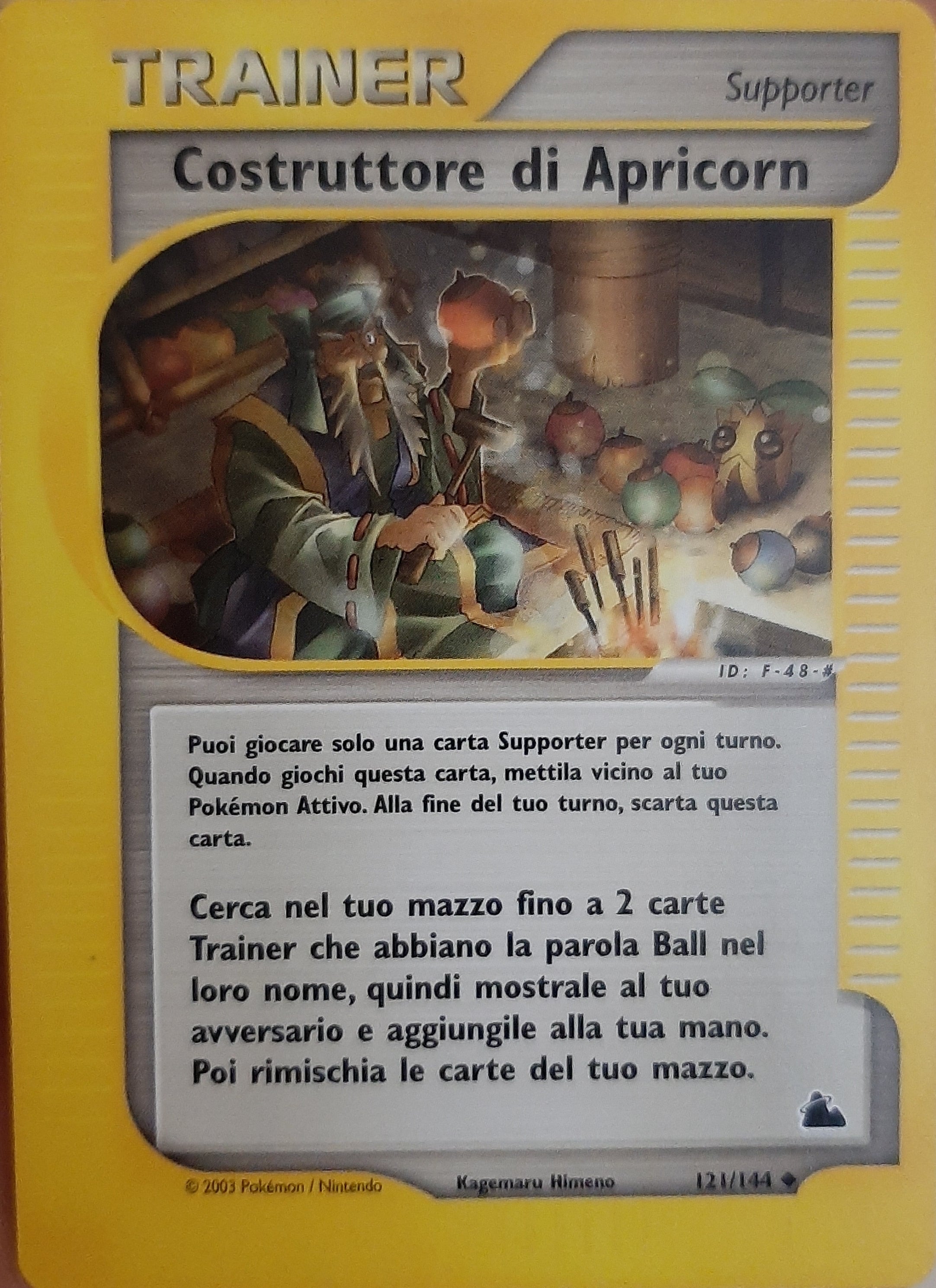Costruttore di Apricorn 121 — Skyridge (Italian Pokémon TCG card)
