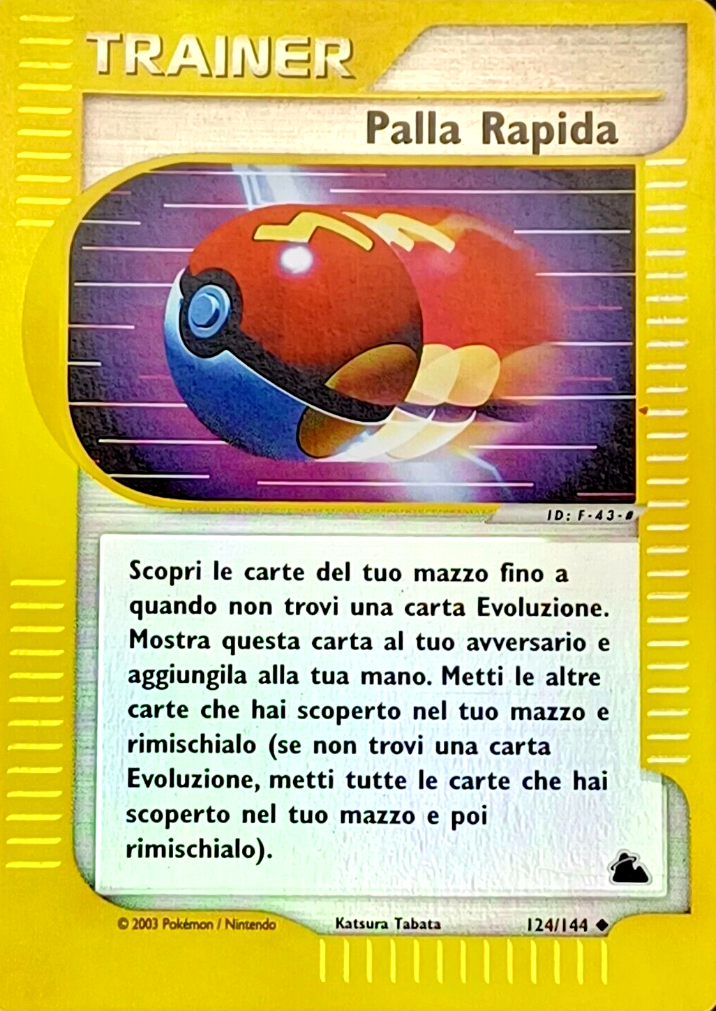 Palla Rapida 124 — Skyridge (Italian Pokémon TCG card)