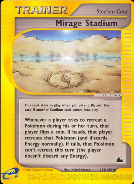 Stadio Miraggio 132 — Skyridge (Italian Pokémon TCG card)