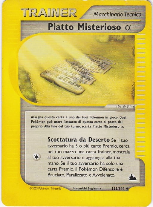 Piatto Misterioso α 133 — Skyridge (Italian Pokémon TCG card)