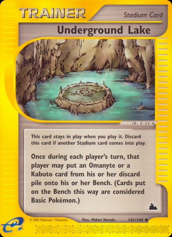 Lago Sotterraneo 141 — Skyridge (Italian Pokémon TCG card)