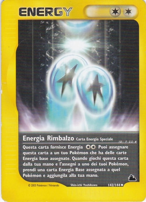 Energia Rimbalzo 142 — Skyridge (Italian Pokémon TCG card)