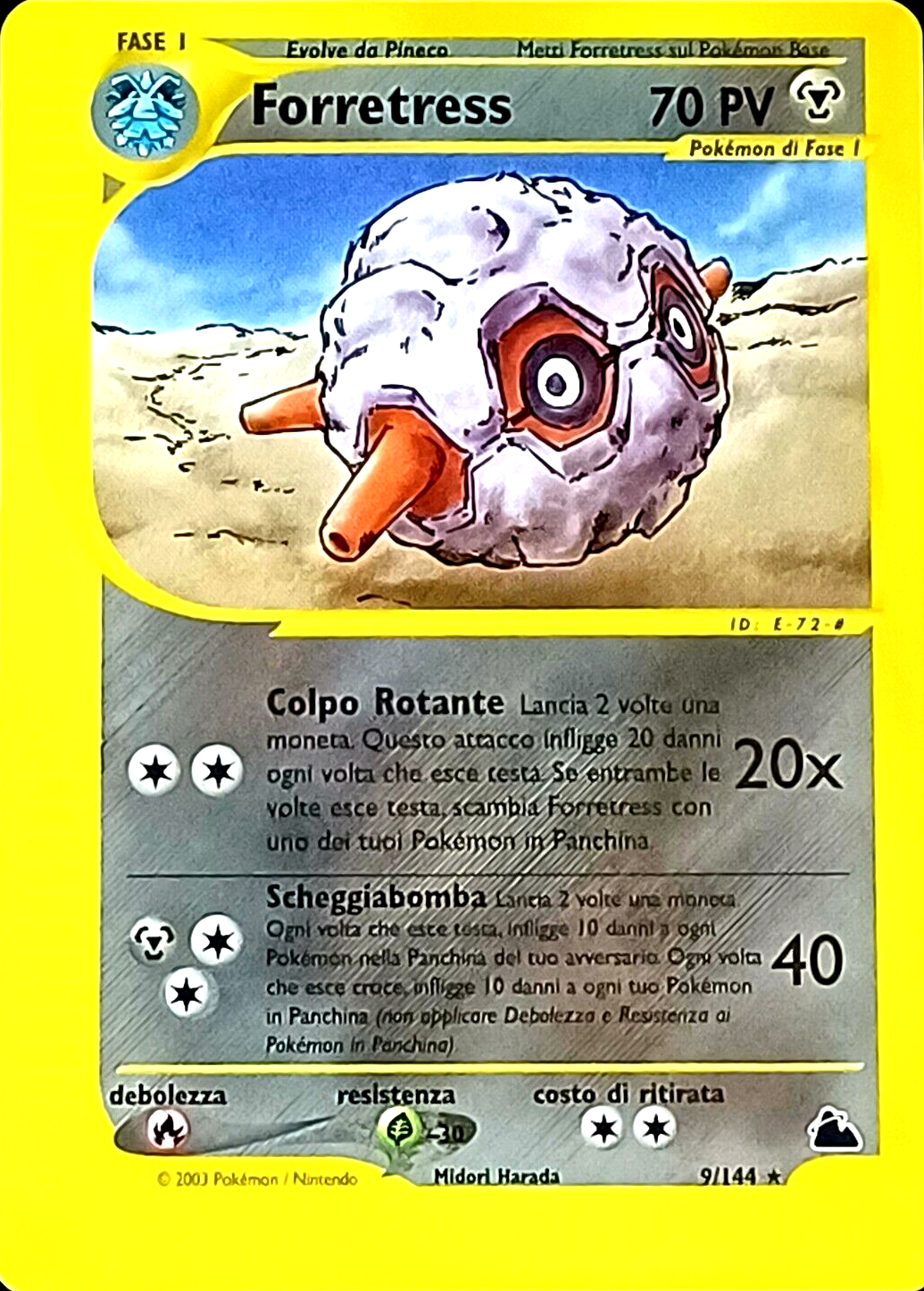 Forretress H008 — Skyridge (Italian Pokémon TCG card)