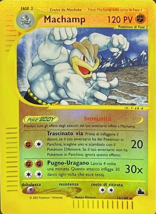 Machamp H015 — Skyridge (Italian Pokémon TCG card)
